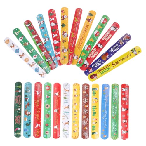 BESPORTBLE 24Stücke Weihnachts Slap Armbänder Im Cartoon Stil Slap Bands Für Festlichkeiten Für Weihnachtsdeko BESPORTBLE 24Stücke Weihnachts Slap Armbänder Im Cartoon Stil Slap Bands Für Festlichkeiten Für Weihnachtsdeko von BESPORTBLE