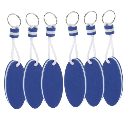 BESPORTBLE 24stücke Schwimmender Schlüsselanhänger Ovaler Leuchtender Schlüsselring Für Boote Und Wassersport Zum Angeln Surfen Segeln Für Outdoor-aktivitäten Schlüsselverlust von BESPORTBLE