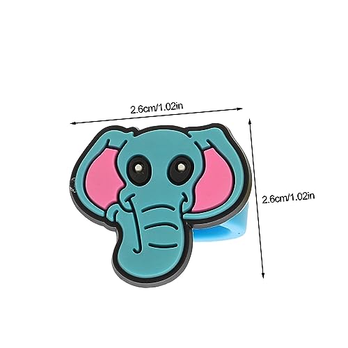 BESPORTBLE 25 Stück Teiliges Bunter Chunky Ringe mit Waldtier aus Komfortablem PVC Lustige und Niedliche Tierformen Glatte Oberfläche als Partygeschenk für Kindergeburtstag Festival und von BESPORTBLE