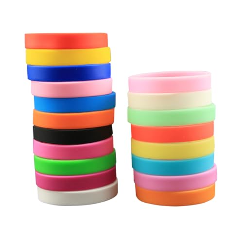 BESPORTBLE 25stücke Junge Mädchen Silikonarmbänder Modische Armbänder Für Schulkinder Aus Umweltfreundlichem Silikon Kindersilikonarmbänder Für Sport Und Freizeit von BESPORTBLE