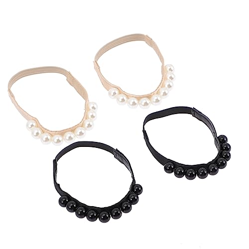 BESPORTBLE 2Paare Elastische Schuhgurte Mit Perlenschmuck Abnehmbare Schnürsenkel Für Damen Schuhe Riemen Passend Für High Heels Freizeit Schuhe Praktisch von BESPORTBLE