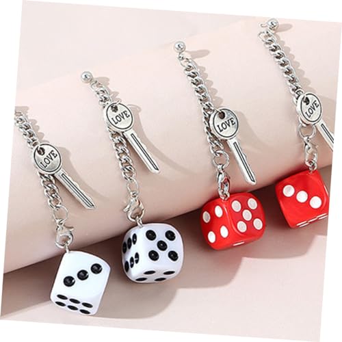 BESPORTBLE 2Paare Lange Ohrringe Schlüssel Form Mit Design Ohrringe Für Damen Weiß Rot Für Stilvolle Schlüsselanhänger Ohrhänger BESPORTBLE 2Paare Lange Ohrringe Schlüssel Form Mit Design Ohrringe Für Damen Weiß Rot Für Stilvolle Schlüsselanhänger Ohrhänger von BESPORTBLE