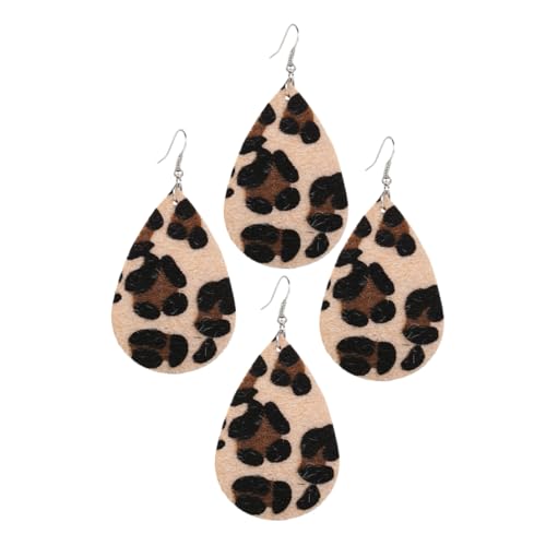 BESPORTBLE 2Paare Tropfenohrringe mit Leopardenmuster PU für Damen Hängende Ohrringe Kreative Vintage Ohrringe für Verschiedene Anlässe BESPORTBLE 2Paare Tropfenohrringe mit Leopardenmuster PU für Damen Hängende Ohrringe Kreative Vintage Ohrringe für Verschiedene Anlässe von BESPORTBLE