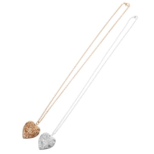 BESPORTBLE 2Sätze Herz Halskette für Damen Kreative Nackenzubehör Stilvolle Schmuckanhänger Geschenkidee für Frauen Elegant für Valentinstag BESPORTBLE 2Sätze Herz Halskette für Damen Kreative Nackenzubehör Stilvolle Schmuckanhänger Geschenkidee für Frauen Elegant für Valentinstag von BESPORTBLE