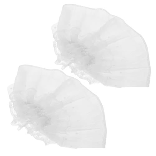 BESPORTBLE 2Stücke Abnehmbare Weiße Spitzen Handgelenksmanschetten Lolita Gefälschte Ärmel Für Hochzeiten Festliche Anlässe Partykleidung Damen Accessoire Geschichtete von BESPORTBLE