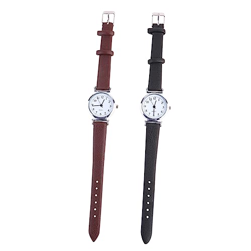 BESPORTBLE 2Stücke Chic Armbanduhr Damen Freizeituhren Weiß Für Studenten Als Zu Anlässen Wie Valentinstag Geburtstagen von BESPORTBLE