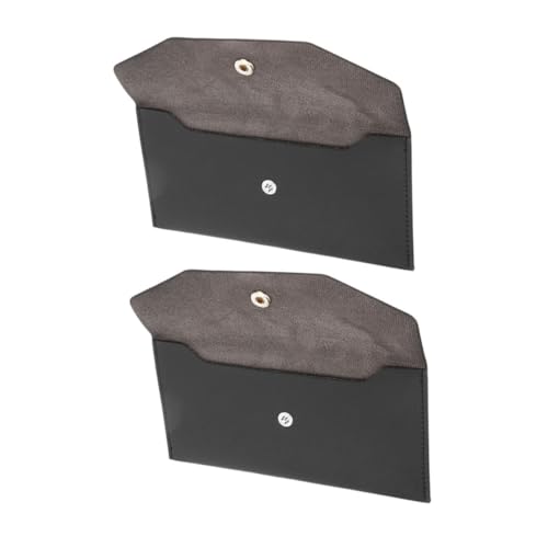 BESPORTBLE 2stücke Lange Geldbörse Für Damen Aus Pu-Material Schlanke Umschlag Brieftasche Mit Sicherer Aufbewahrung Für Bargeld Und Wertgegenstände Für Täglichen Gebrauch von BESPORTBLE
