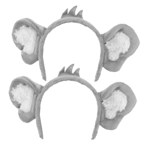 BESPORTBLE 2Stücke Damen Haarbänder Lustige Cartoon Stirnbänder für Cosplay Partys Flexibles Design für Optimalen Tragekomfort Tiermotive und Fotoshootings von BESPORTBLE