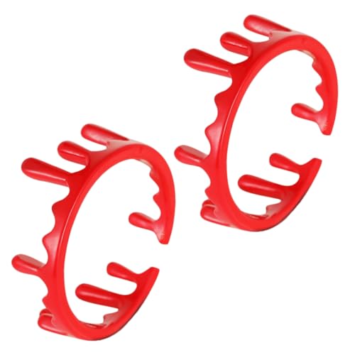 BESPORTBLE 2stücke Blutring Aus Legierung Verstellbarer Offener Ring Für Halloween-party Cosplay Und Konzerte Leicht Und Langlebig von BESPORTBLE