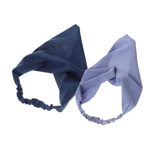 BESPORTBLE 2stücke Elastisches Schal-stirnband Haarbandana-stirnband Aus Weichem Material Modische Stirnbänder Für Damen Zarter Haarschal Als Bandana-schal Vielseitig Tragbar Für Jeden von BESPORTBLE