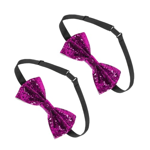 BESPORTBLE 2Stücke Glitzer Verstellbare Vorgebundene Pailletten Für Bankett Karneval Partys Stilvolles Herrenaccessoire von BESPORTBLE