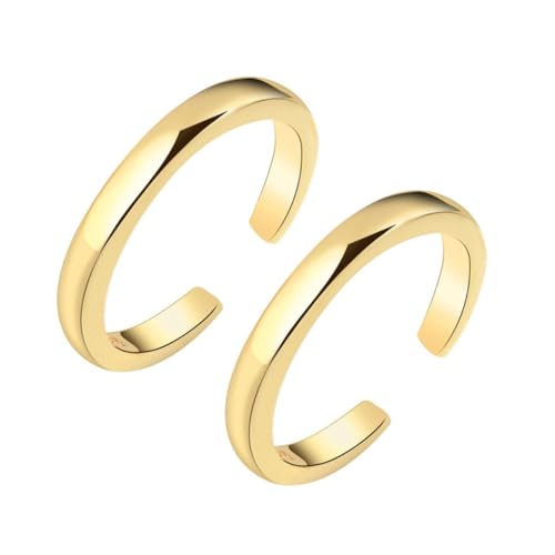 BESPORTBLE 2Stücke Gold Zehenringe Offene Ringe Für Damen Verstellbare Fußringe Minimalistischer Ringschmuck Für Frauen Fußringe Für Everyday Style Besondere Anlässe BESPORTBLE 2Stücke Gold Zehenringe Offene Ringe Für Damen Verstellbare Fußringe Minimalistischer Ringschmuck Für Frauen Fußringe Für Everyday Style Besondere Anlässe von BESPORTBLE