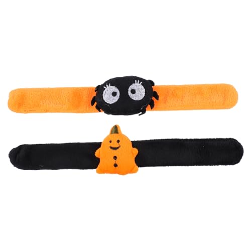 BESPORTBLE 2Stücke Halloween Slap Armbänder Kinderfreundliche Schnapparmbänder Mit Kürbis Und Party Und Mitgebsel Für Halloween Dekoration Und Geburtstagsfeiern von BESPORTBLE
