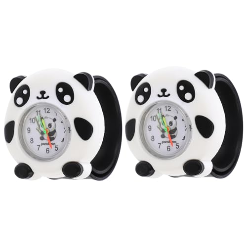 BESPORTBLE 2stücke Panda-Uhr Tragbare Uhr Für Junge Mädchen Modische Armbanduhr Digitale Kinderuhr Für Junge Mädchen von BESPORTBLE