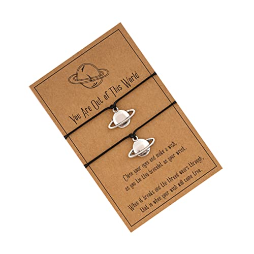 BESPORTBLE 2Stücke Kreative Gewebte Armbänder für Verstellbare Handgelenkschmuck für Valentinstag Besondere Anlässe Stilvolle Handgelenkkette Hochwertigem Material von BESPORTBLE