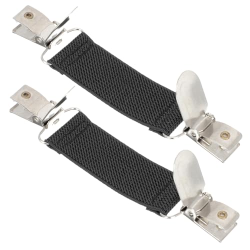 BESPORTBLE 2stücke Elastische Cardigan Clips Multifunktions-hutclips Stilvolle Sweater Clips Für Hemden Kleider Und Schals Für Jeden Anlass Schwarz von BESPORTBLE