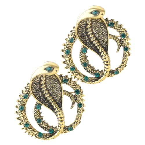 BESPORTBLE 2Stücke Schlangen Brosche Mit Strassverzierung Broschennadel Eleganter Anstecker Für Damen Herren Modisches Accessoire Für Jacken Mäntel BESPORTBLE 2Stücke Schlangen Brosche Mit Strassverzierung Broschennadel Eleganter Anstecker Für Damen Herren Modisches Accessoire Für Jacken Mäntel von BESPORTBLE