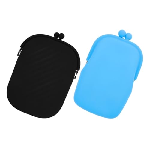 BESPORTBLE 2stücke Tragbare Silikon-geldbörse Damen Münzbörse Kleine Geldbeutel Reise Geldertasche Für Münzen Karten Schlüssel von BESPORTBLE