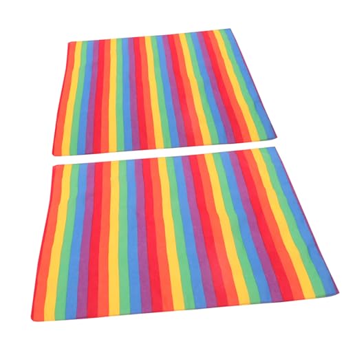 BESPORTBLE 2stücke Stirnband Für Sport Lauf-stirnband Und Aus Stoff Mit Leuchtendem Streifenmuster Als Taschentuch Oder Accessoire Für Yoga Und Fitness von BESPORTBLE