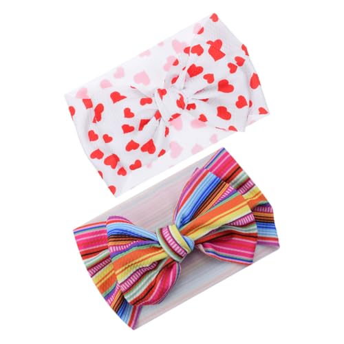 BESPORTBLE 2Stücke Stirnbänder Für Weiche DIY Turban Kopfbedeckung Mit Schleifenverzierung Für Neugeborene Design Reinigen von BESPORTBLE