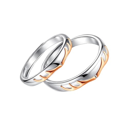 BESPORTBLE 2stücke Fingerringe Offenen Design Für Party Dekor Und Modischen Look Romantisch von BESPORTBLE