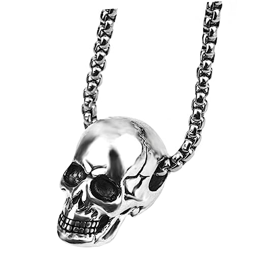 BESPORTBLE 2Stücke Titanstahl Halskette mit Anhänger Modischer Schmuck für Herren Wahl für Halloween und Hip Hop Stil Einzigartiges Design für Kreative Persönlichkeiten BESPORTBLE 2Stücke Titanstahl Halskette mit Anhänger Modischer Schmuck für Herren Wahl für Halloween und Hip Hop Stil Einzigartiges Design für Kreative Persönlichkeiten von BESPORTBLE