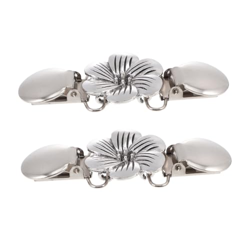 BESPORTBLE 2stücke Retro Strickjacken Clips Pack Blumen Brosche Für Damen Stilvolle Kragen Clips Zum Schutz Vor Einblicken Elegante Accessoires Für Pullover Kleider Und Schals von BESPORTBLE