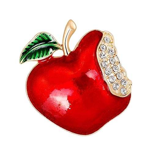 BESPORTBLE 2Stücke Weihnachts Apfel Broschen Anstecker für Festliche Kleidung Hochwertiger Weihnachtsschmuck für Frauen als Party Accessoire von BESPORTBLE