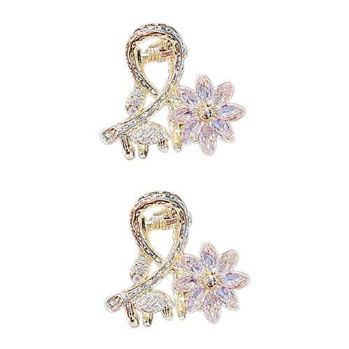 BESPORTBLE 2stücke Kristallblumen Haarklammern Blumen Clips Für Mädchen Frisuren Styling von BESPORTBLE