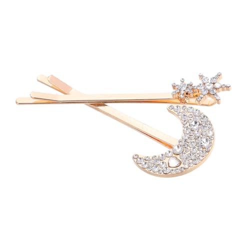 BESPORTBLE 2stücke Haarspangen Für Damen Ausgefallene Haarspangen Zum Stylen Dekorative Strasspins Mondförmige Haarnadeln Glitzernde Bobby Pins BESPORTBLE 2stücke Haarspangen Für Damen Ausgefallene Haarspangen Zum Stylen Dekorative Strasspins Mondförmige Haarnadeln Glitzernde Bobby Pins von BESPORTBLE