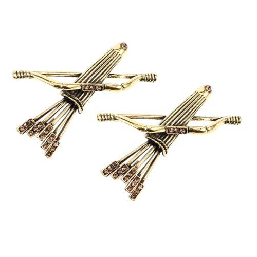 BESPORTBLE 2pcs Brosche Pin Männer Viking Brosche Metallschalschnalle Retro Schulter Brosche Barock Pullover Brosche Strass von BESPORTBLE