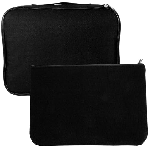 BESPORTBLE 2stücke Abschließbare Tasche Dokumenten Organizer Reise-Organizer-geldbörse Safe Für Dokumente Tragbare Aktenbox Büro Datei Lagerung Tasche von BESPORTBLE