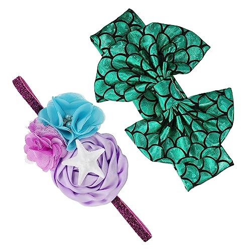 BESPORTBLE 2stücke Elastisches Stirnband Für Babymädchen in Bronzefarben Mädchen-haarband Mit Bowknot Haar-accessoires Für Kleine Mädchen Stilvolles Design Für von BESPORTBLE