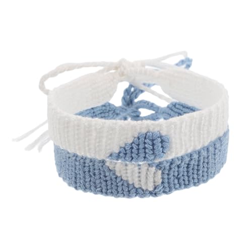 BESPORTBLE 2stücke Handgewebte Herz Armbänder Gewebte Armbänder Frauen Männer Handgelenk Dekoration Chinesische Geflochtene von BESPORTBLE