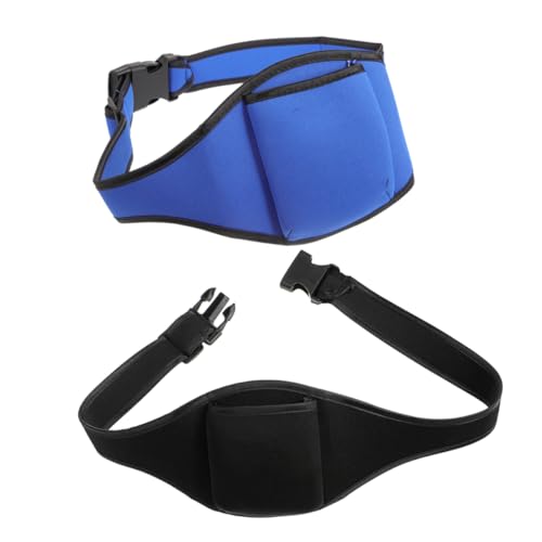 BESPORTBLE 2stücke Mikrofontasche Für Hüfttrage Mikrofonhalter Aus Neopren Tragbare Mikrofon-Tasche Schweißabsorbierendes Mikrofon-gürtelhalter Organizer Für Fitnesstrainer von BESPORTBLE