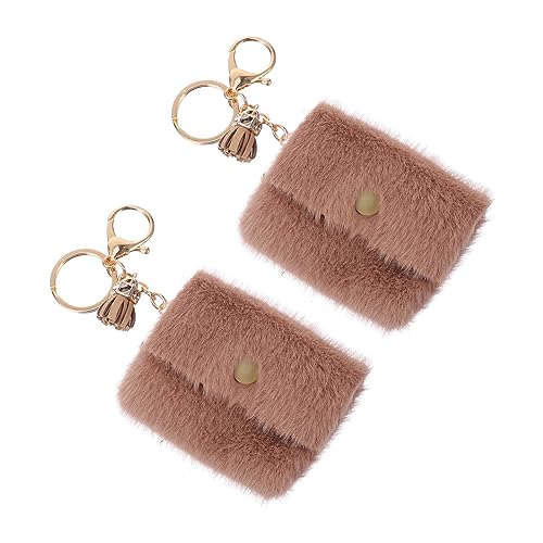 BESPORTBLE 2stücke Schlüsselanhänger Mit Ring Mini-Tasche Schlüsselanhänger Geldbörse Taschenanhänger Aus Strapazierfähigem Material Zum Organisieren Und Dekorieren von BESPORTBLE