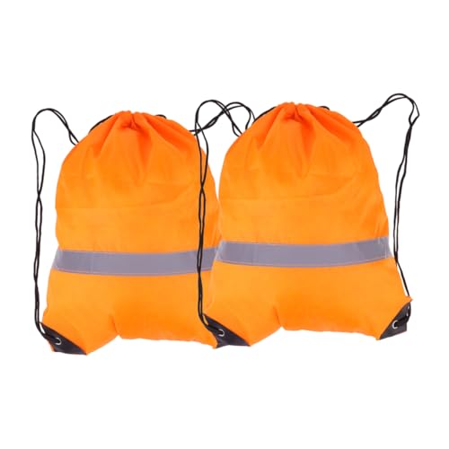 BESPORTBLE 2stücke Sporttasche Mit Kordelzug Tragbare Rucksäcke Packsack Für Fitness Reisen Outdoor Einkaufsbeutel Kordelzugbeutel Strapazierfähig Verschleißfest von BESPORTBLE