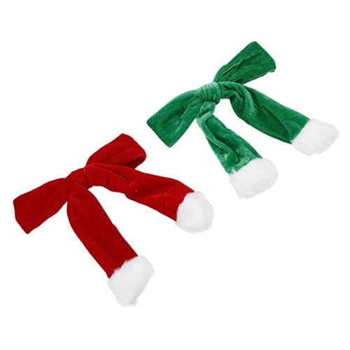 BESPORTBLE 2stücke Weihnachtshaarspangen Für Frauen Haarklammern Im Weihnachtsstil Flauschige Haarspangen Mit Weihnachtsmotiv Haarschmuck Für Langes Haar Für Festivals Und Partys von BESPORTBLE
