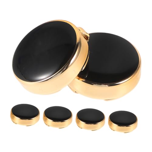 BESPORTBLE 3 Paare Manschettenknöpfe für Herren aus Zinklegierung Langlebige Knopfabdeckungen mit Clipverschluss für Smoking und Hemdknöpfe Geeignet für Hochzeit Business und Formelle von BESPORTBLE