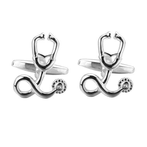 BESPORTBLE 3 Paare Silberne Herren Sleeve Nägel für Kreative Manschettenknöpfe mit Design Formelle Anlässe Hochzeiten Geschäftstreffen Langlebig für Männer Frauen von BESPORTBLE