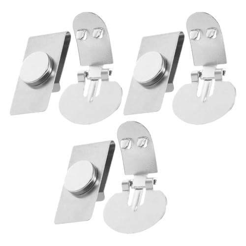 BESPORTBLE 3paare Magnetische Krawattenklammer Für Herren Unsichtbare Krawattenhalter Aus Edelstahl Krawattenklammern Für Hemden Multifunktionale Magnetische Kleidungsklammern von BESPORTBLE