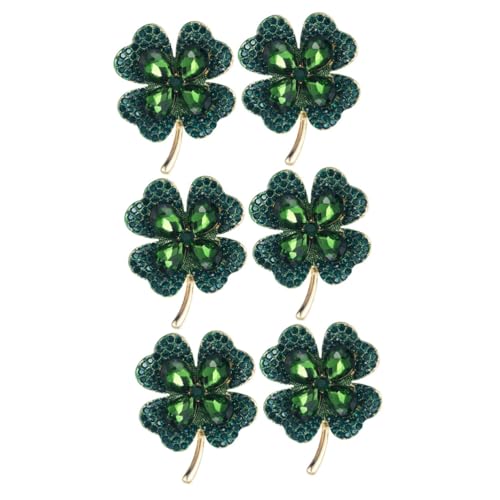 BESPORTBLE 3 Sätze Anstecknadel Mit Vierblättrigem Kleeblatt Kleid Abs Jays Hutanstecker Hut Anstecker Für Frauen Geburtstag Einzigartig Kostümschmuck Strasssteine Green 2 Stück * 3 von BESPORTBLE