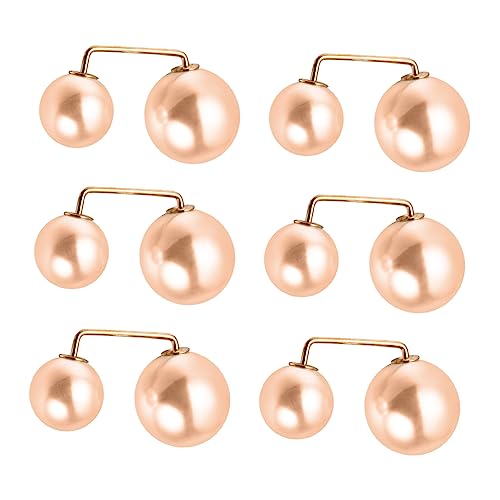 BESPORTBLE 3 Sätze Brosche Rock Befestigungsschnalle Schalnadel Damen Perlenknopfnadeln Ohrstecker Dekorative Broschen Hochzeit Schalnadel Kleidernadel Kleiderklammer 6 Stücke * 3 von BESPORTBLE