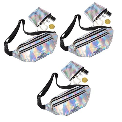 BESPORTBLE 3sätze Damen-gürteltasche Für Outdoor-Sport Reisen Und Festivals Mit Verstellbarem Schultergurt Wasserfest Und Reißfest Für Karten Und Münzen von BESPORTBLE