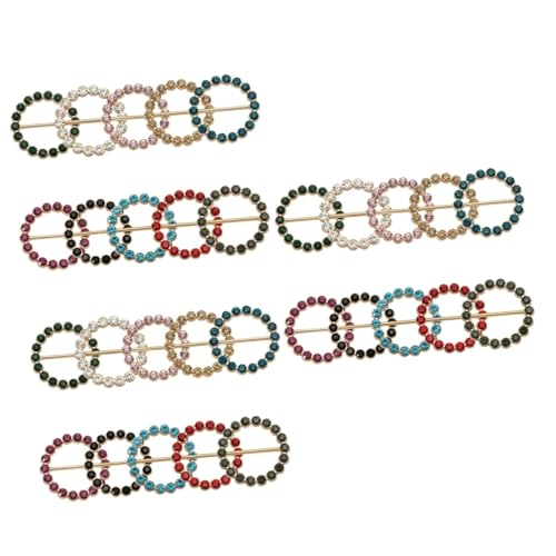 BESPORTBLE 3 Sätze Dekorative Schal Clips Multifunktionale Shirt Clips Mischfarben Praktische Schal Halter Für Blusen Shirts Hochwertige Accessoires Für Modebewusste Frauen 10 Stück * 3 von BESPORTBLE