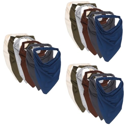 BESPORTBLE 3 Sätze Dreieck Bandana Damen Haarschleife Kopftuch Mädchen Haargummis Haarbandanas Kopfband Haar Accessoires Kopftuch Haarbänder Haarschals Haartuch Bandana 6 Stück * 3 von BESPORTBLE