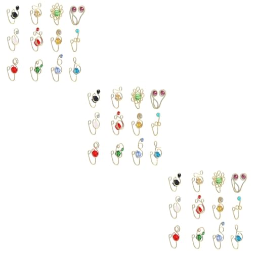 BESPORTBLE 3 Sätze Fake Nasenringe Afrikanische Nasenmanschetten Damen Nasenschmuck Piercing Für Partykostüme 12 Stück * 3 BESPORTBLE 3 Sätze Fake Nasenringe Afrikanische Nasenmanschetten Damen Nasenschmuck Piercing Für Partykostüme 12 Stück * 3 von BESPORTBLE