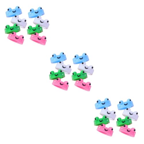 BESPORTBLE 3 Sätze Frosch Ringe Resin Niedliche Dekorative Finger Ringe Mit Frosch Muster Für Frauen Zufällige Farben Für Partys Besondere Anlässe Zufällige Farbe 8 Stücke * 3 von BESPORTBLE
