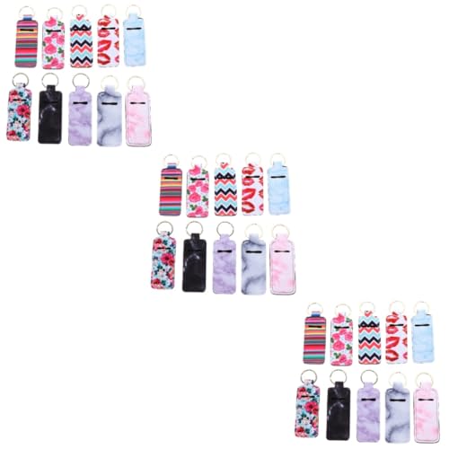 BESPORTBLE 3 Sätze Haargummibänder Röhren Sortiert Schlüssel Balsam Dame Halter Für Lippencreme Lippenstift Etuis Reise-kulturbeutel Reisen Multipack Mini Clip Neopren 50 Stück * 3 von BESPORTBLE