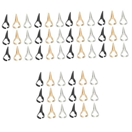 BESPORTBLE 3 Sätze Halloween Finger Ringe Punk Nail Claws Cosplay Zubehör Für Frauen Metallschmuck Partys 30 Stück * 3 von BESPORTBLE